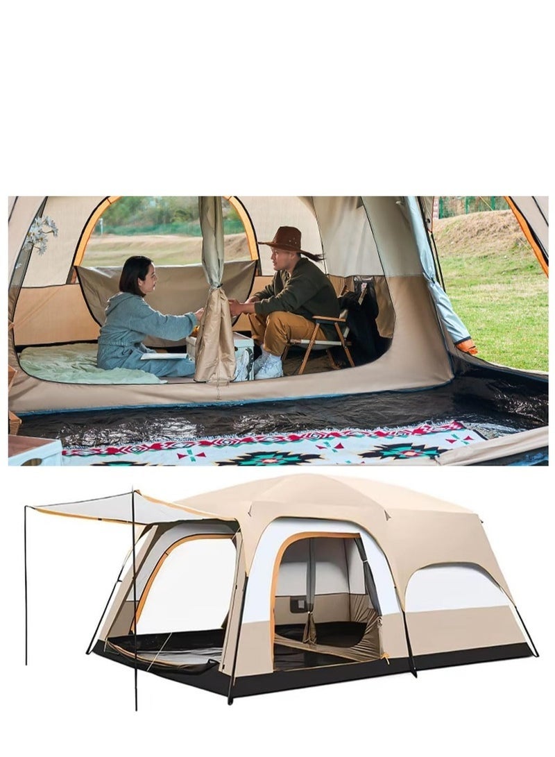 Arabest Camping Tent 8-10 Person,Portable Outdoor Family Tent Instant Set up Tent Uv-Proof Waterproof Windproof Automatic Pop-Up Tent Suitable for Travel - Image 1